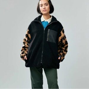 Sundae School Sundae School Milk Tea Boba Flower Fleece Zip Up Jacket